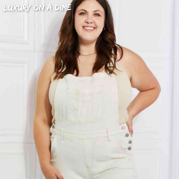 JUDY BLUE Overalls High Waist Taylor Classic Denim Bib Pocket Jean Pant PLUS SZ - Picture 6 of 13